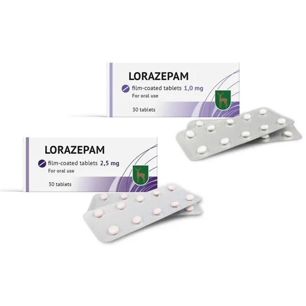Lorazepam 2.5mg In blister pack