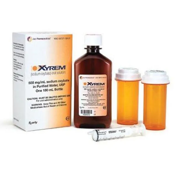 Xyrem 180 ml of 500 mg γ-hydroxybutyric acid (GHB)